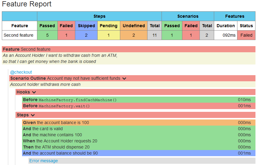 feature specific page passing