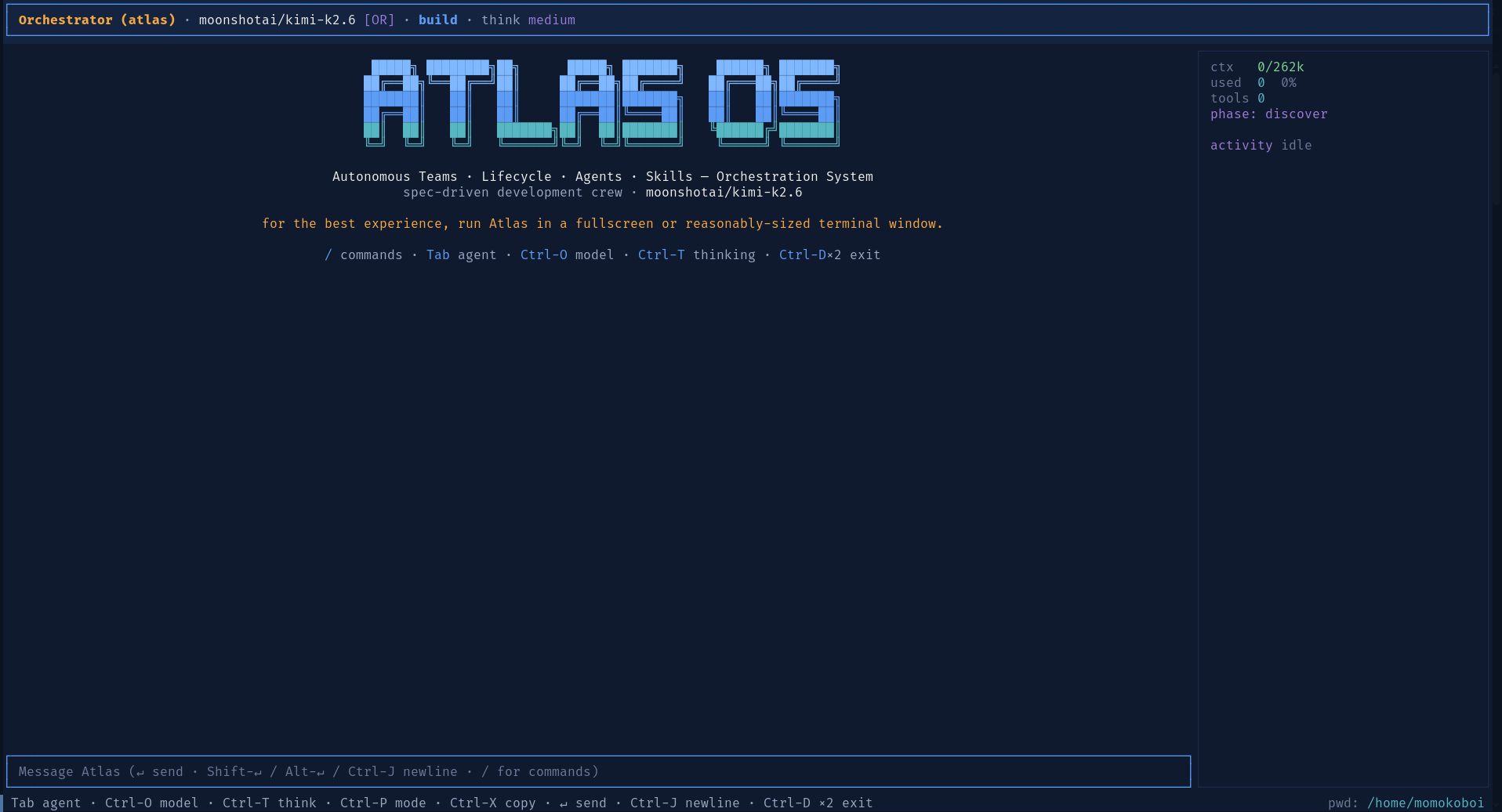 Atlas·OS terminal