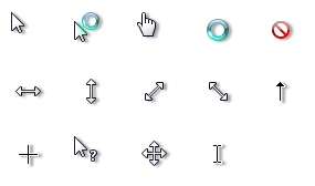 Preview of the cursors