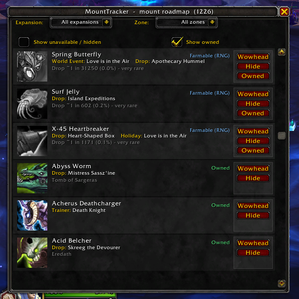 Owned toggle