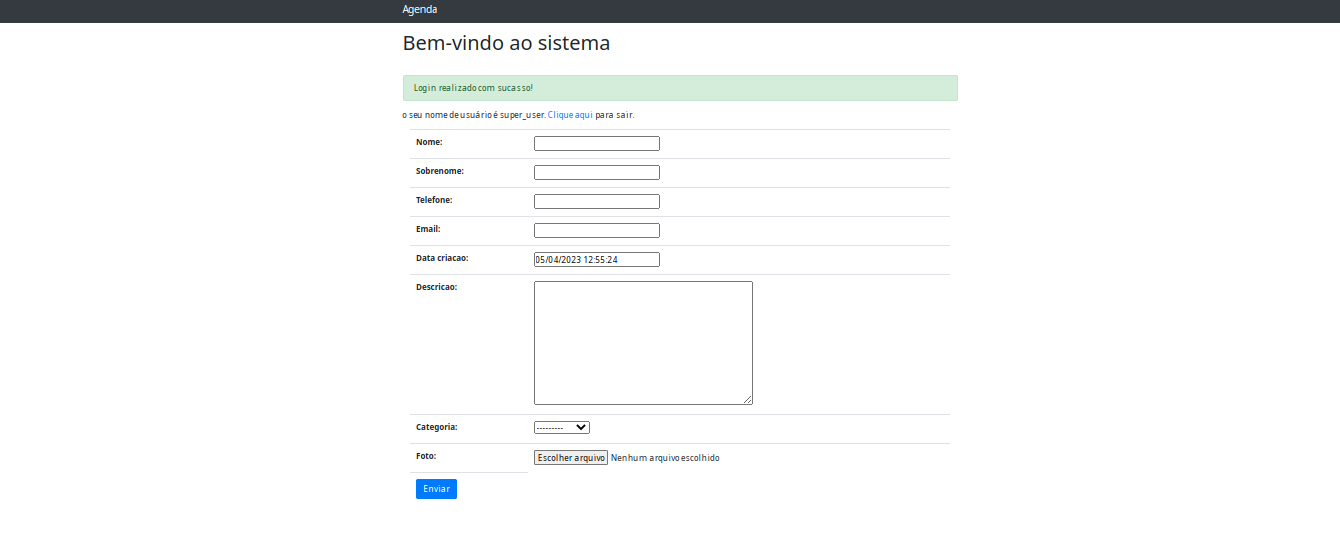 Rota para o dashboard