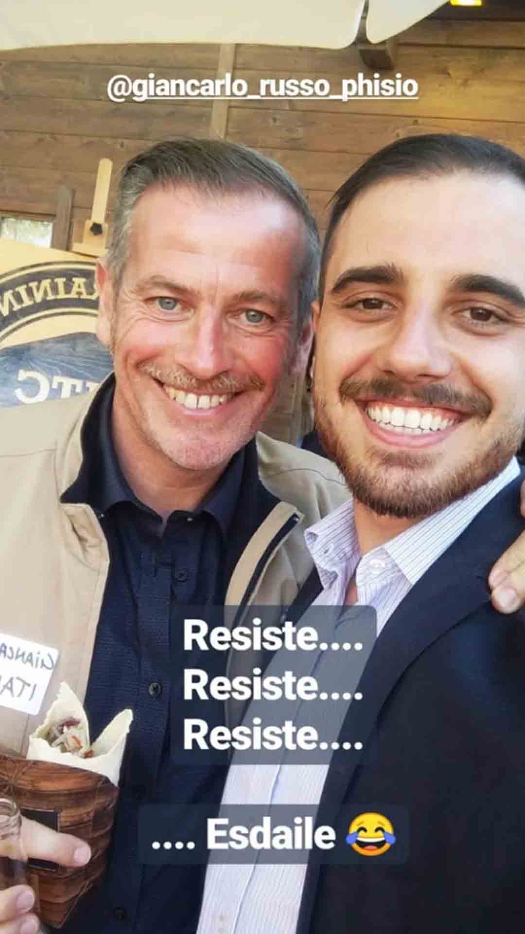 Lucas Radin com Giancarlo Russo