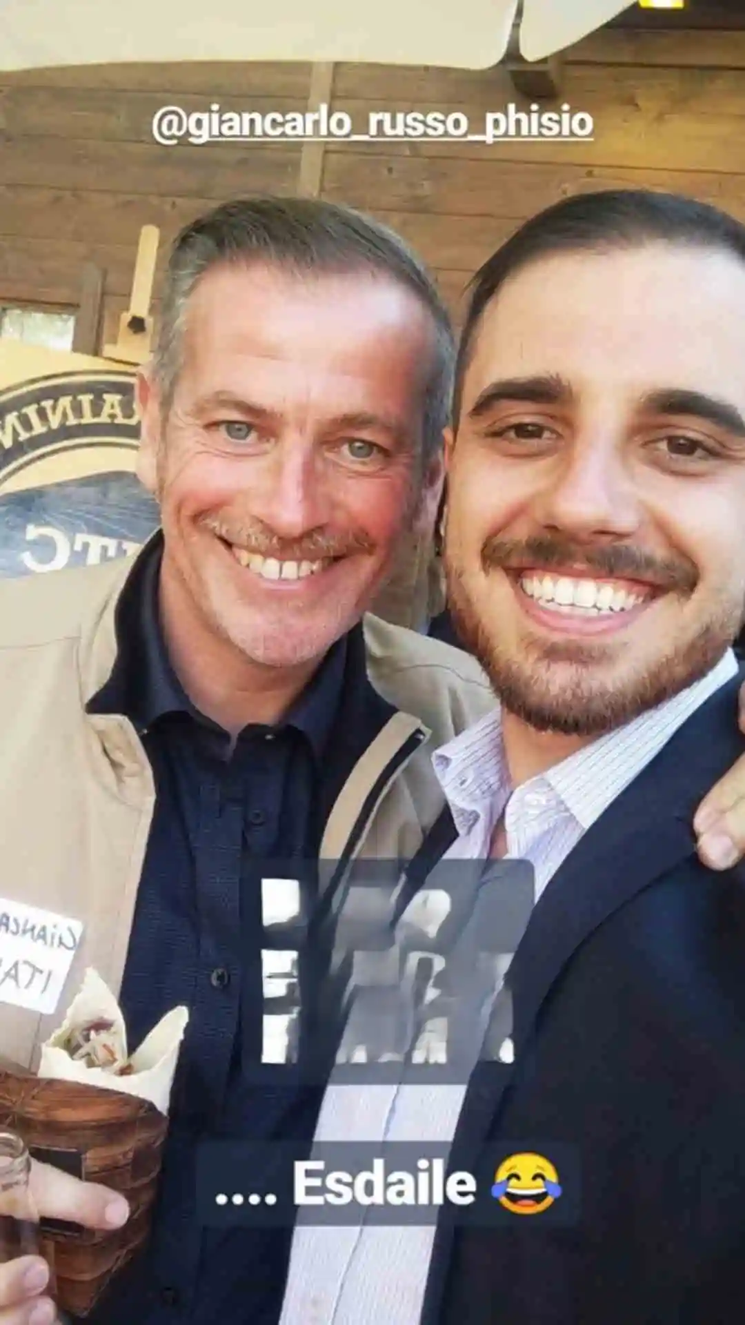Lucas Radin com Giancarlo Russo