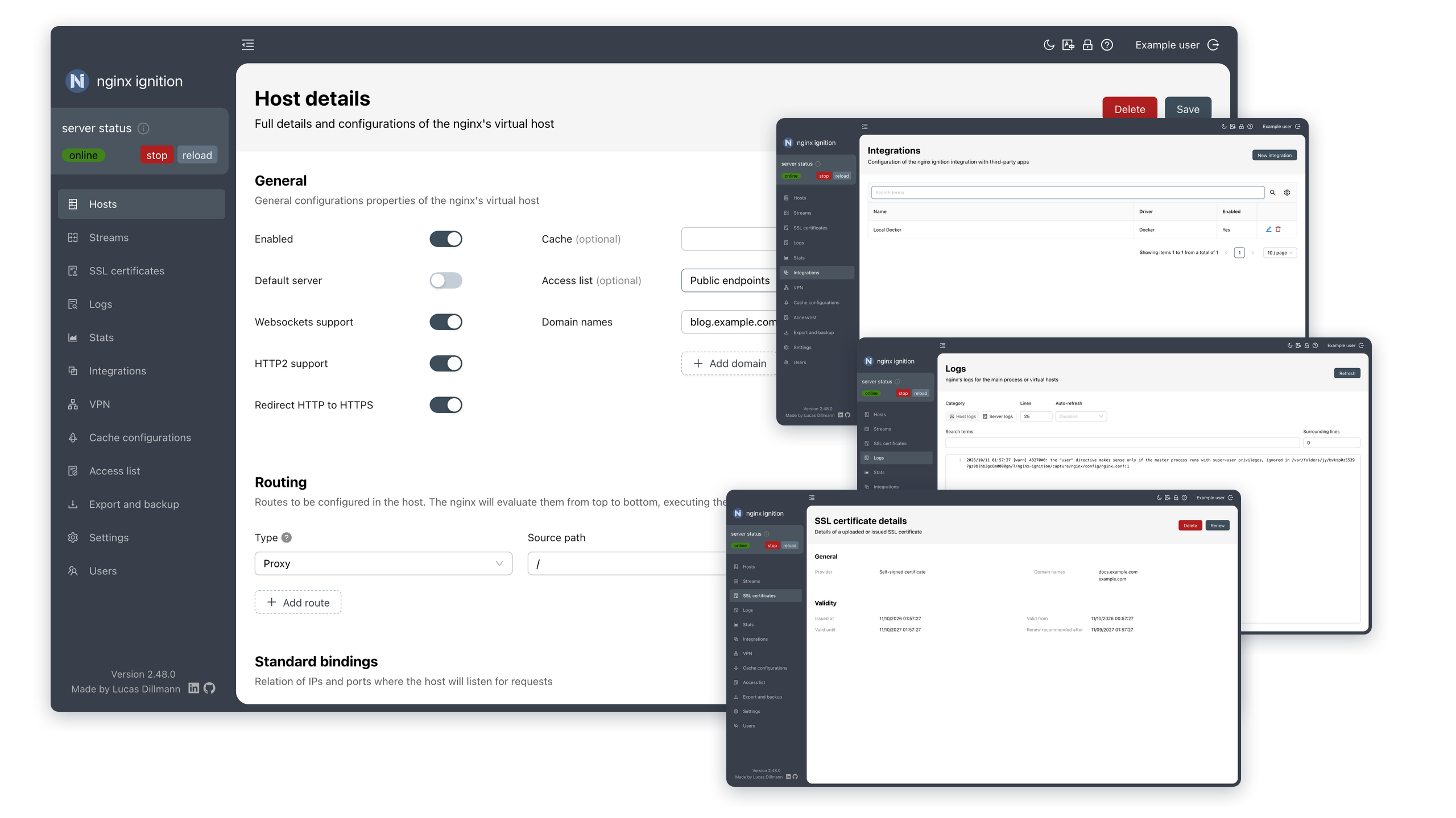 nginx ignition header
