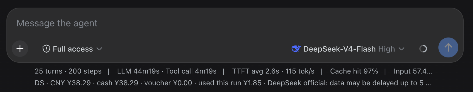 Balance readout preview