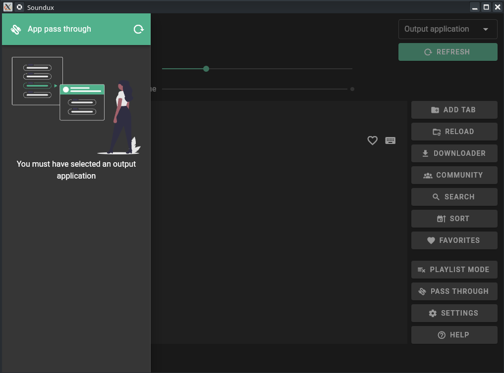Application Passthrough Dark