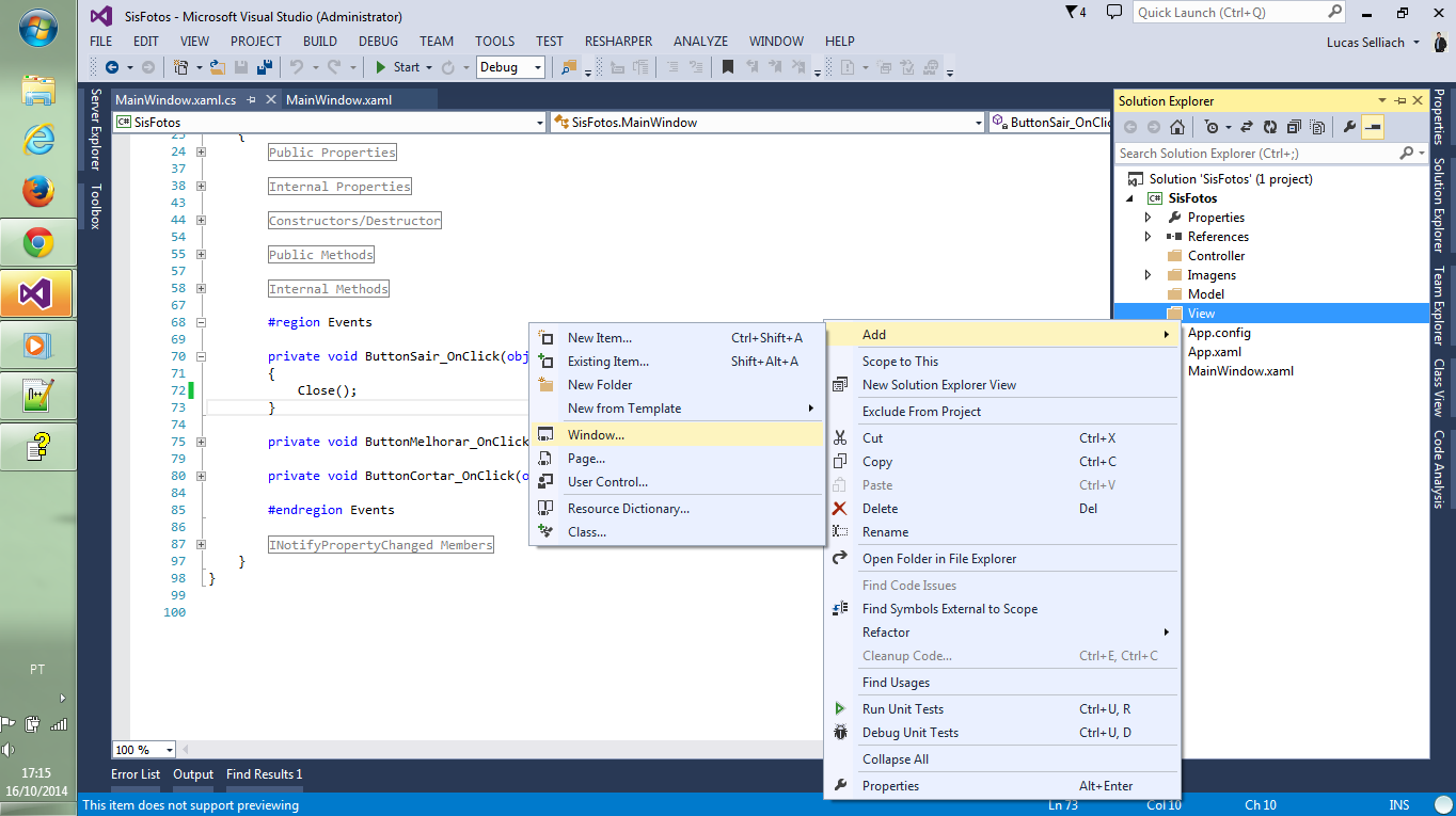 GitHub - lucasselliach/SISFOTOS: Sistema para tratar imagem em WPF