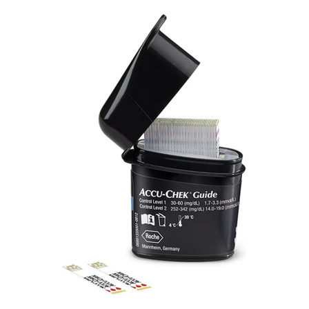 Tiras Reactivas Accu Chek Guide X 50 Vence 2027 Negro