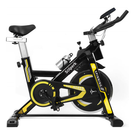 Bicicleta Spinning Con Roda De Inércia De 10kg Cor Preto Negro