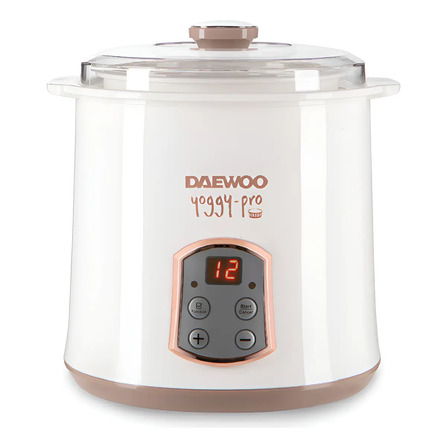 Yogurtera Daewoo Yoggy Pro Con Timer Digital Griego Blanco