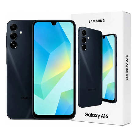 Celular Samsung Galaxy A16 128gb 4gb Ram Pantalla 6.6'' Hd+ Triple Cámara 50mp Android 14 Batería 5000mah 4g Lte Negro