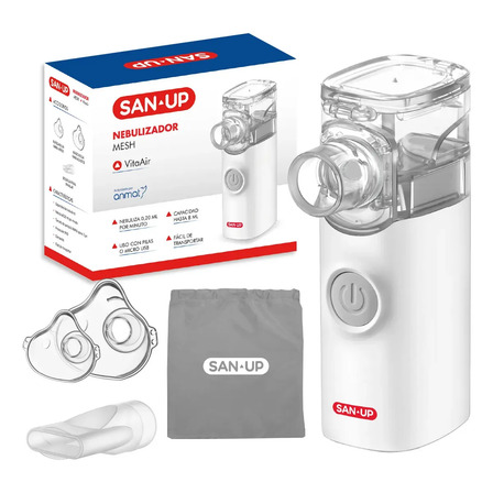 Nebulizador Mesh San-Up VitaAir 8ml Silencioso Portátil USB/Pilas (Certificado por la ANMAT)