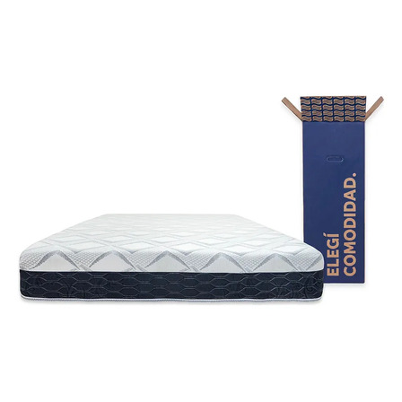 Colchón En Caja Sueño Dorado Box Prime 2 Plazas 140x190 X25 cm Espuma Alta Densidad