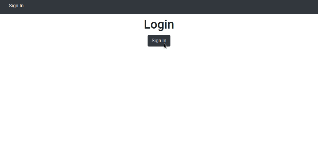 Showing auth feature on web application