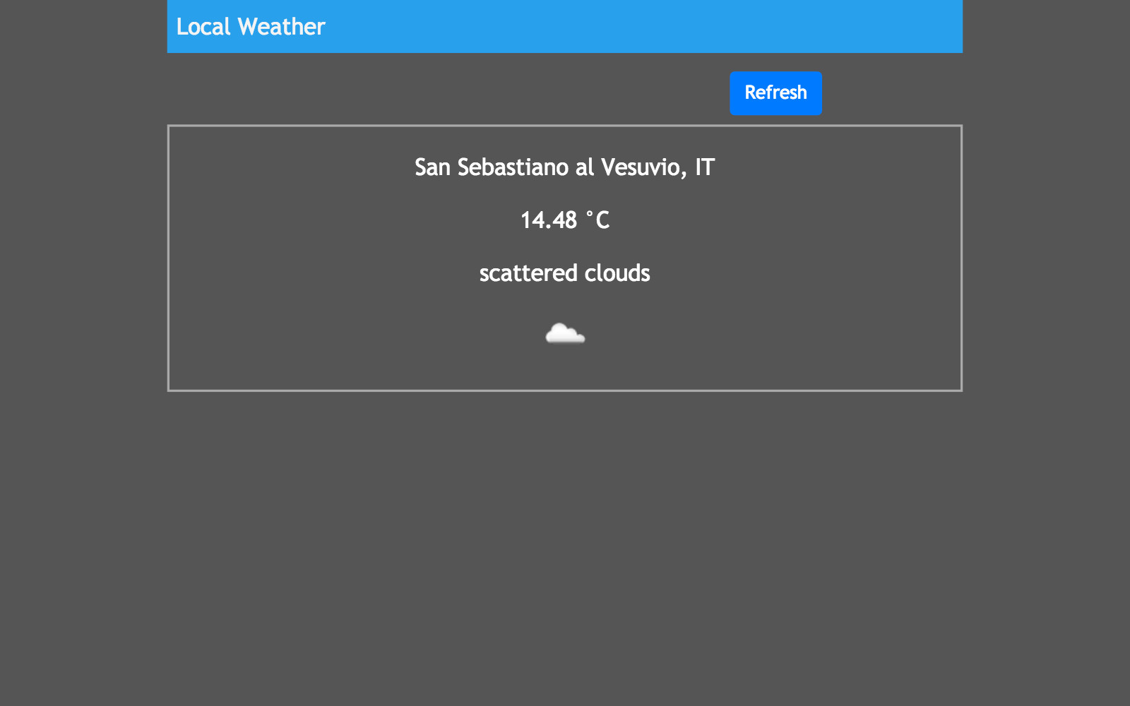 A picture of Local Weather Project