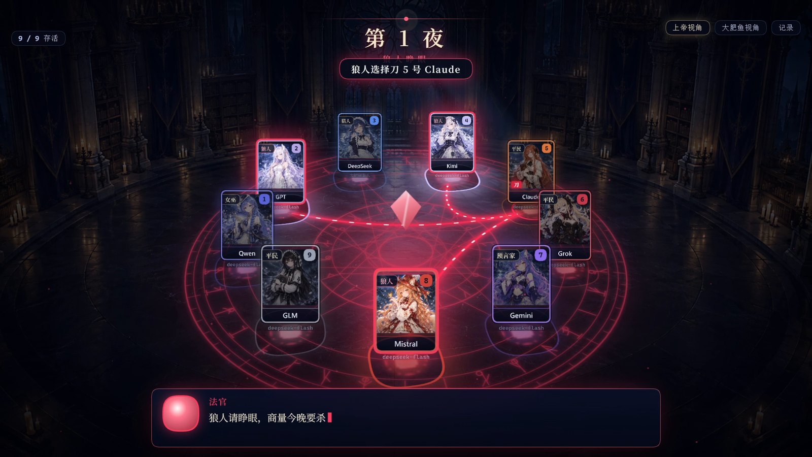 夜里狼人刀人