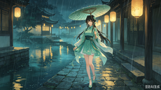 山水留白