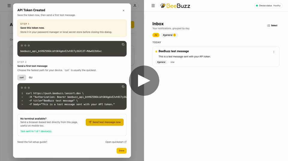 Quickstart demo
