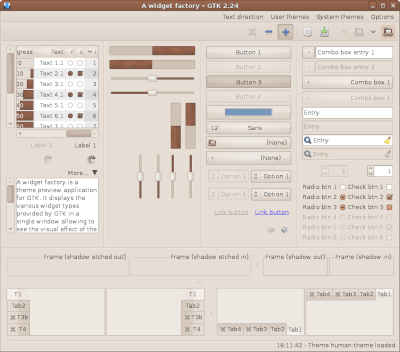 Preview with GTK 2 - RTL - Main window