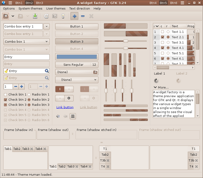 Preview with GTK 3 - CSD main window