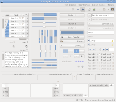 Preview with GTK 3 - RTL - Blue variation - Main window