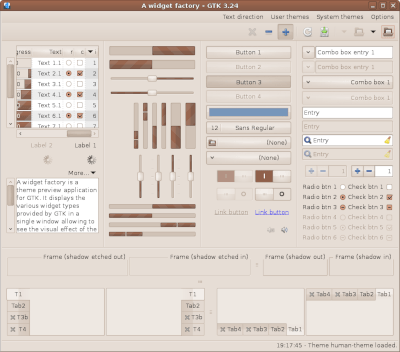 Preview with GTK 3 - RTL - Main window
