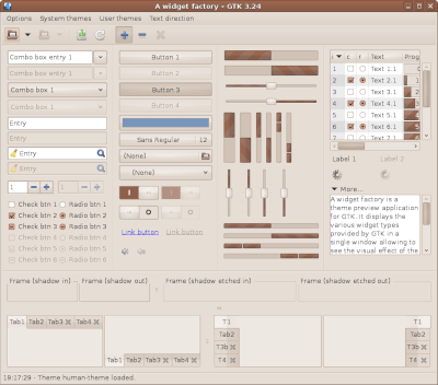 Preview with GTK 3 - Main window