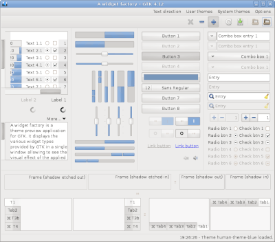 Preview with GTK 4 - RTL - Blue variation - Main window