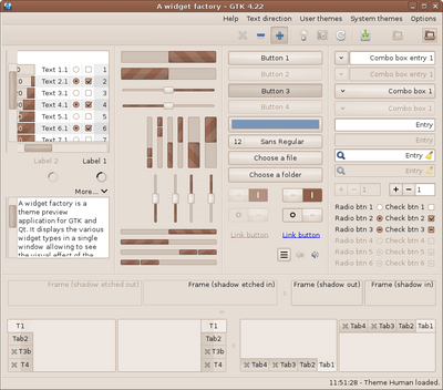 Preview with GTK 4 - RTL - Main window