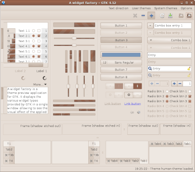 Preview with GTK 4 - RTL - Main window