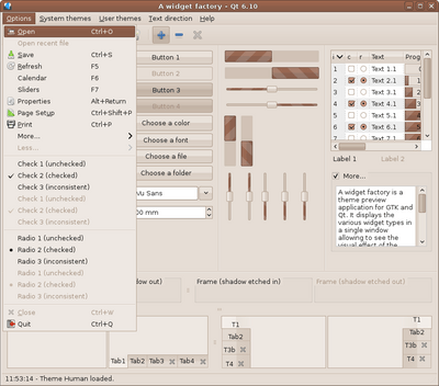 Preview with Qt 6 - Main window with menu