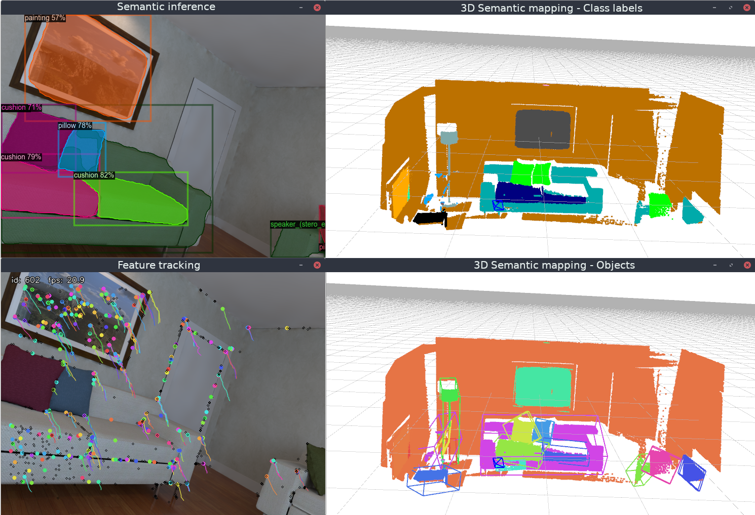 3D Dense Semantic Mapping