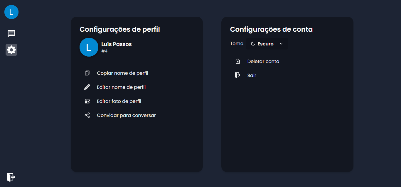 Configurations Page