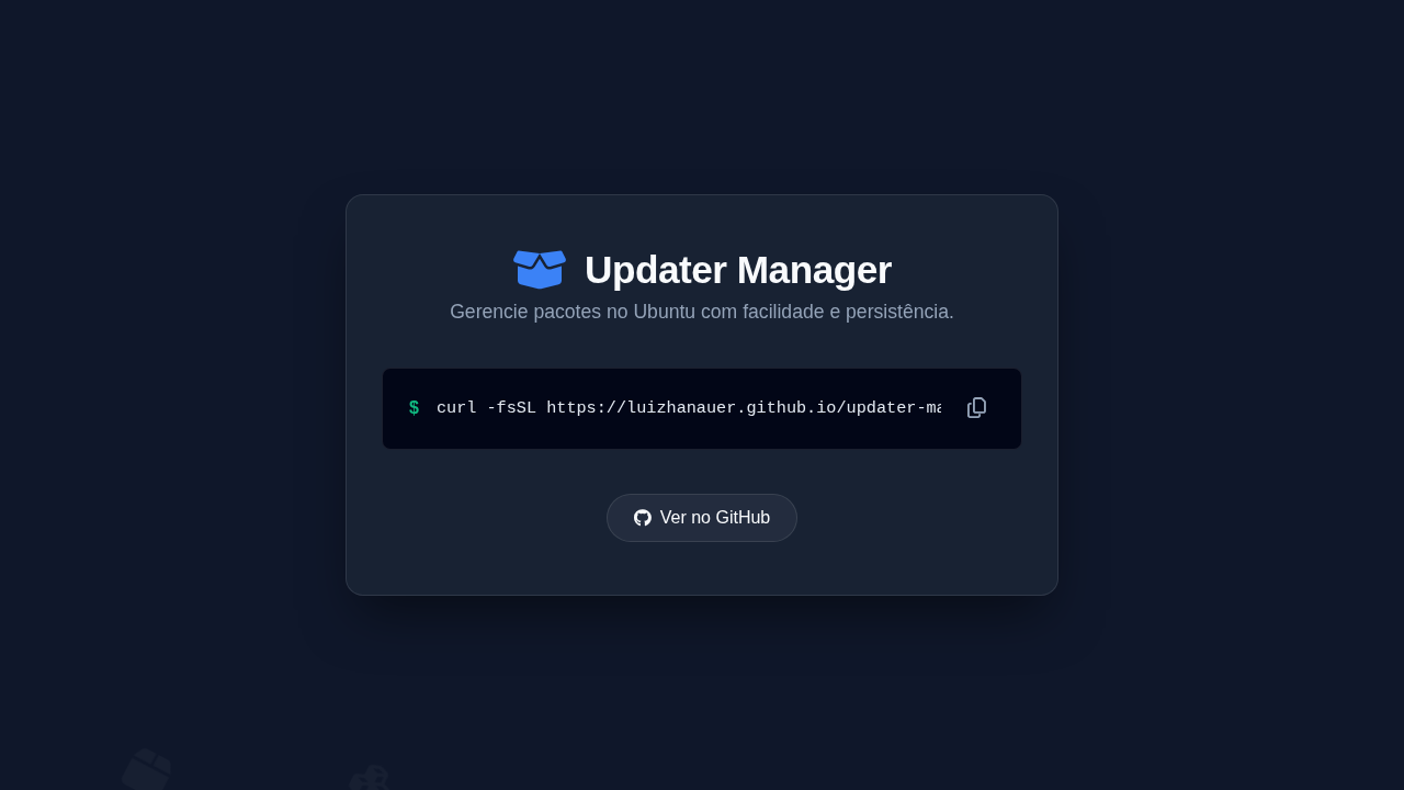 Updater Manager Screenshot