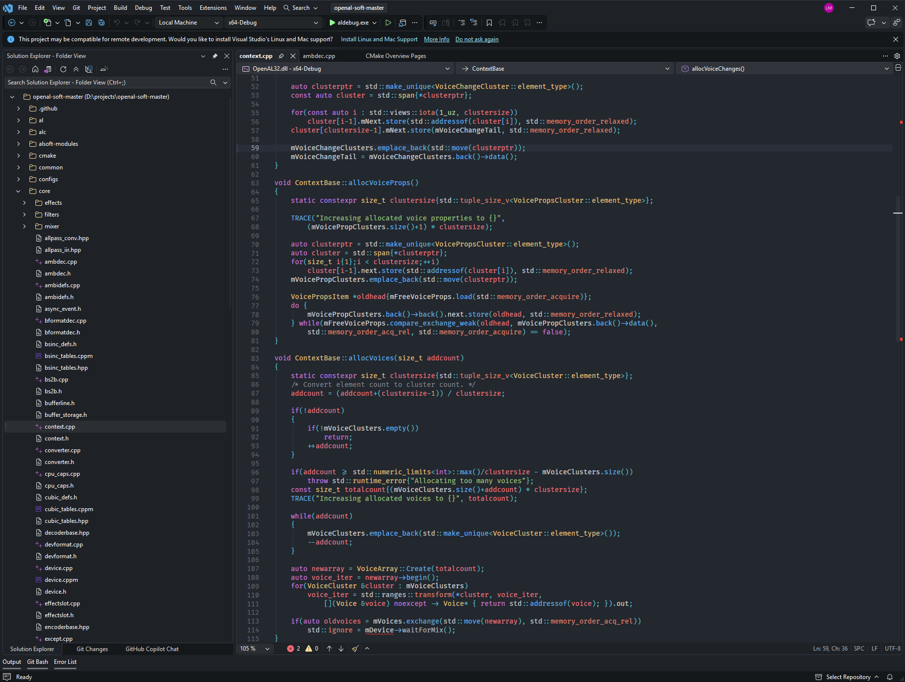C++ theme preview