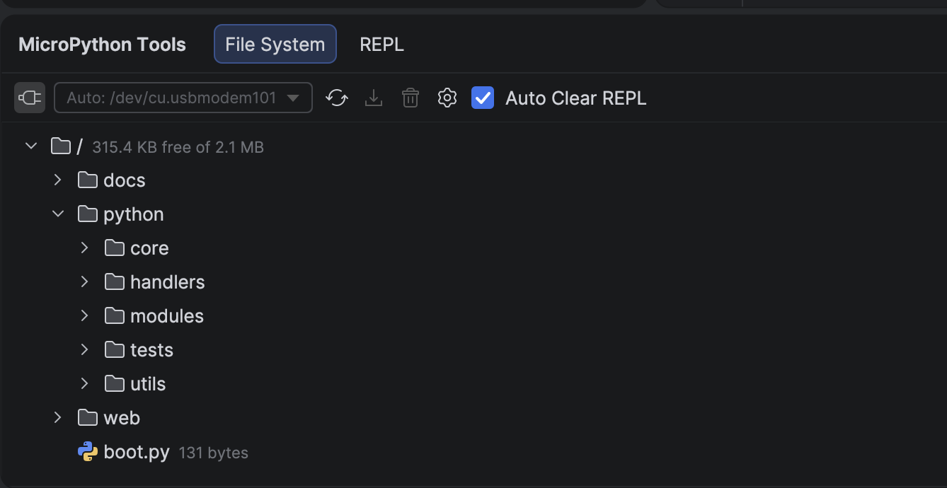 File System Widget