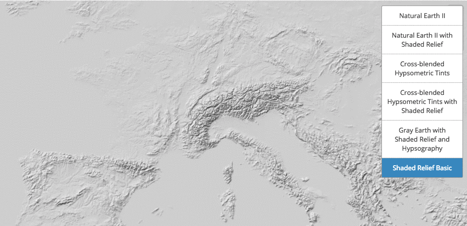 Natural Earth raster tiles demo