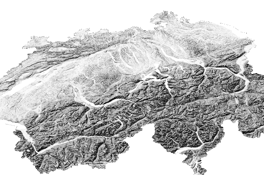 Switzerland Combined Hillshading