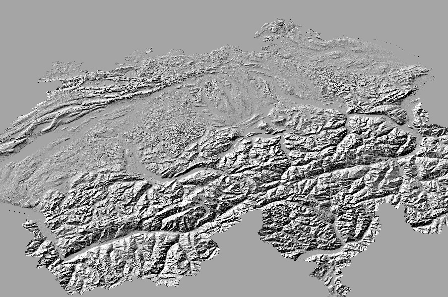 Switzerland Hillshading