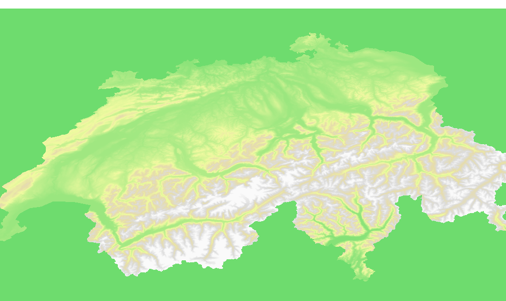 Switzerland Hillshading