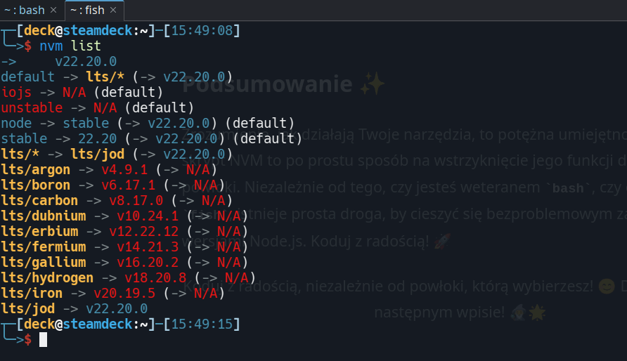 NVM w akcji – zarządzaj Node.js jak mistrz!