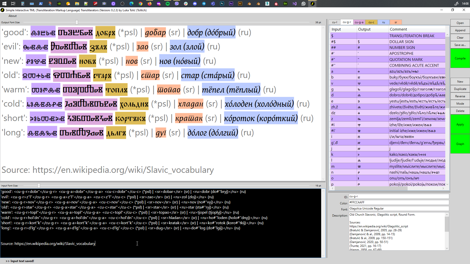 TML Transliterators: A Preview (3)