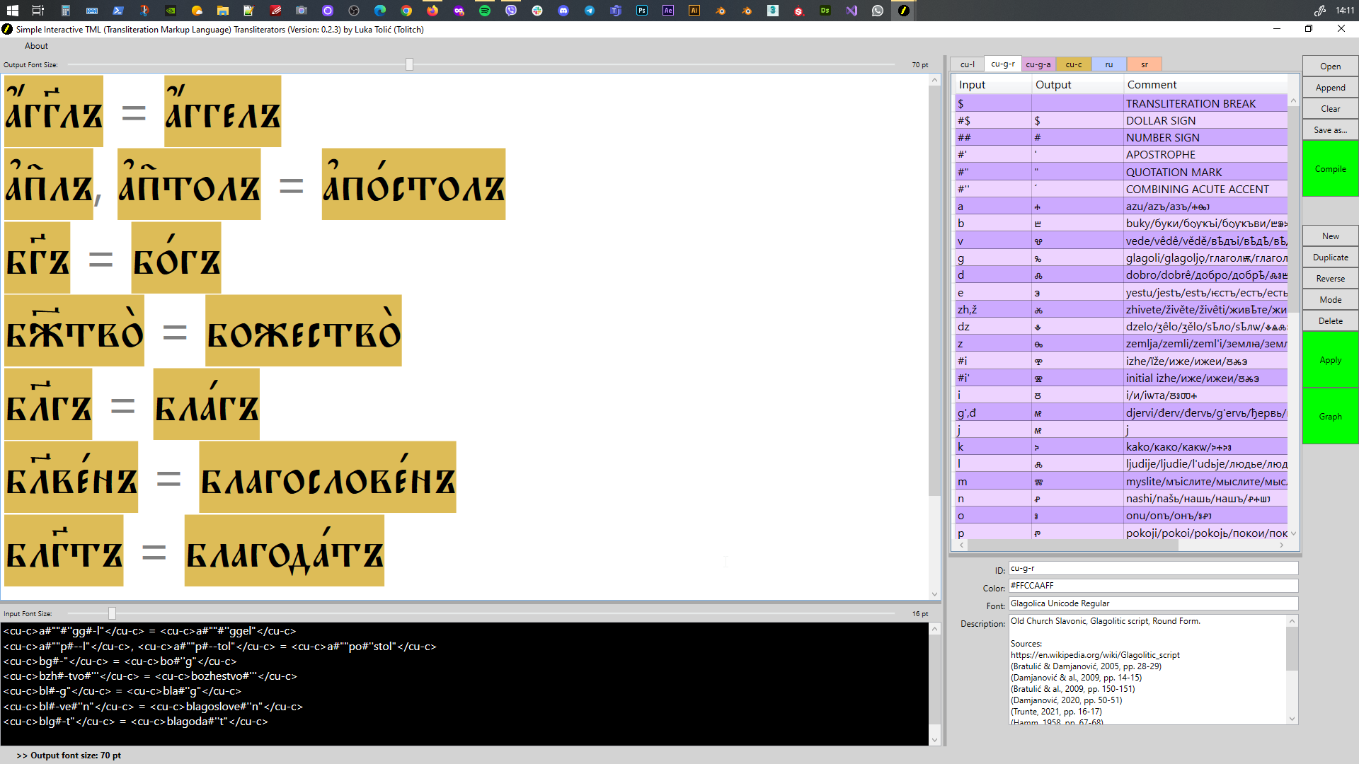 TML Transliterators: A Preview (4)