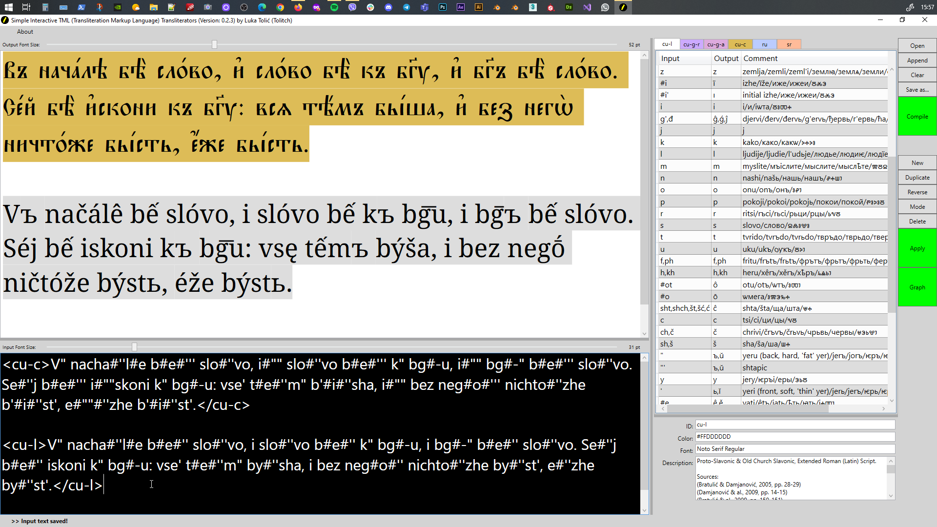 TML Transliterators: A Preview (6)