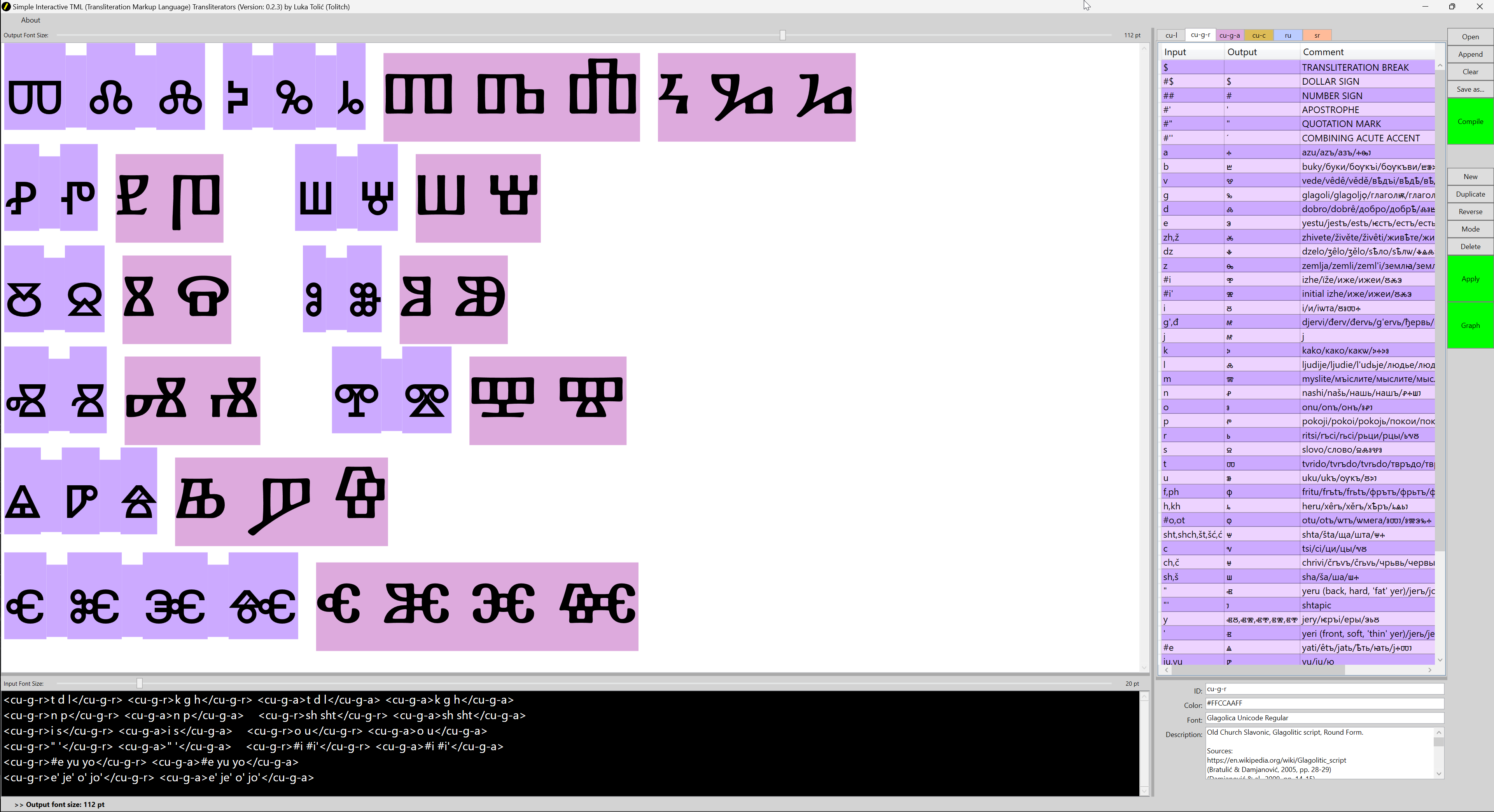 TML Transliterators: A Preview (12)