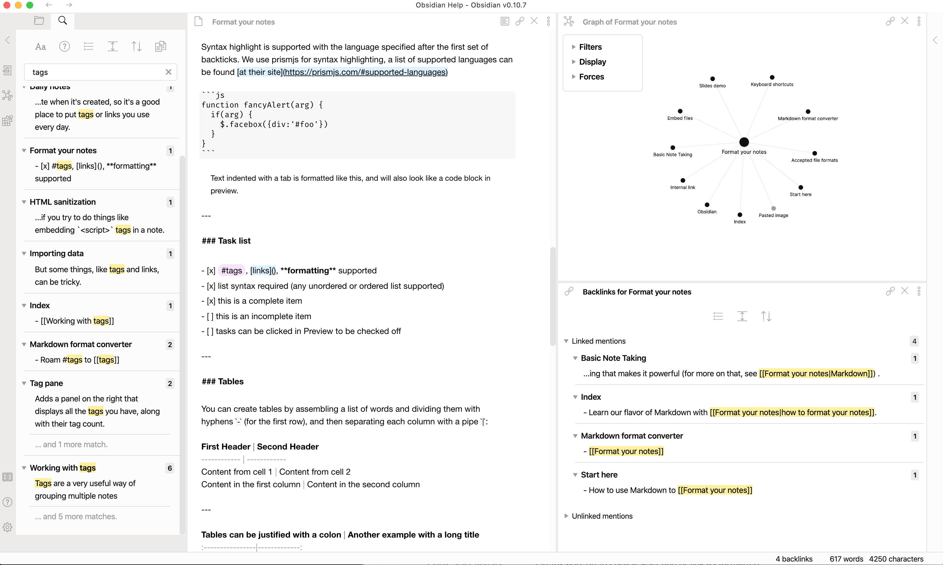 screenshots/screenshot-more-markdown-examples.png
