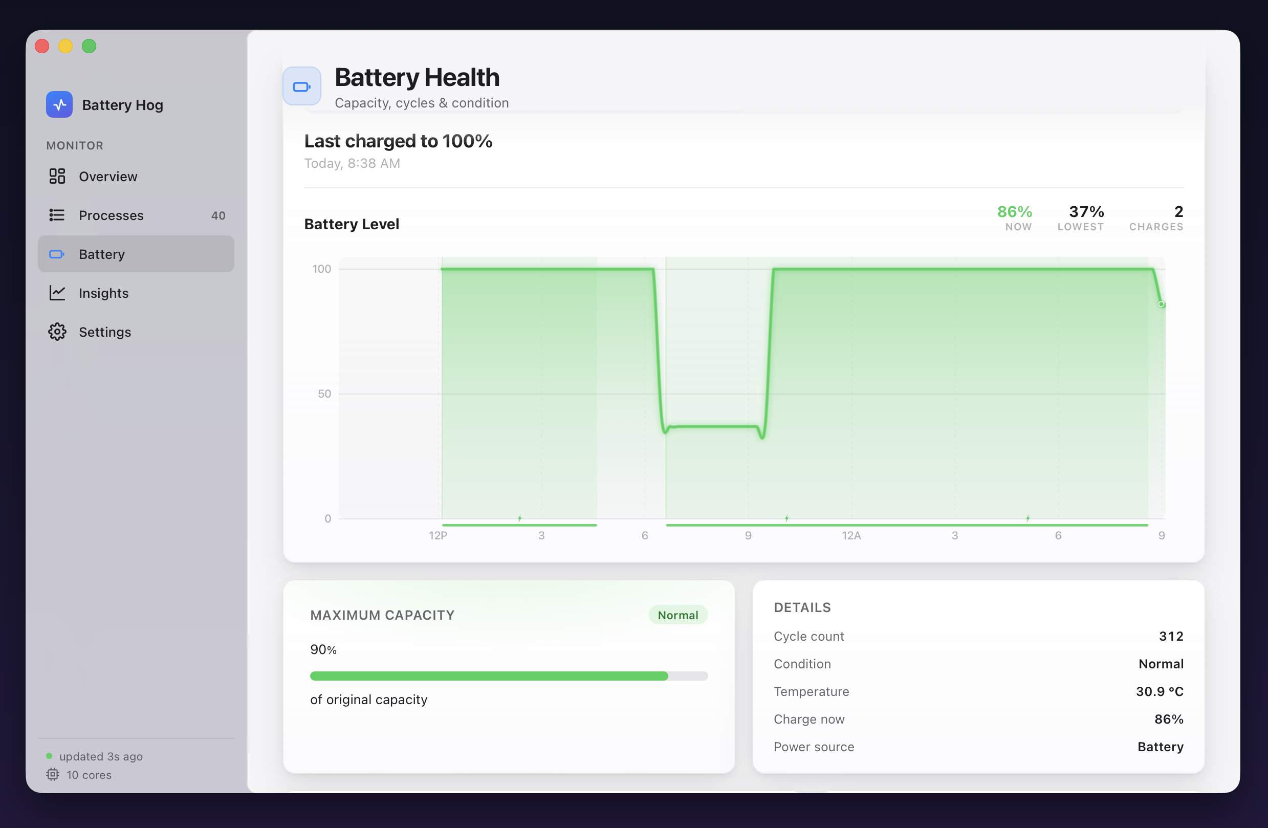 Battery Hog screenshot 2