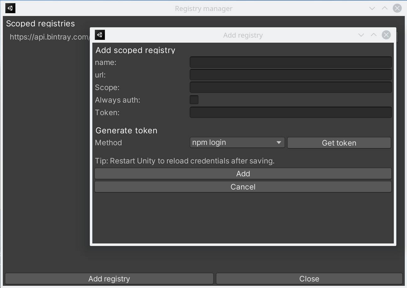 Screenshot of main functionality