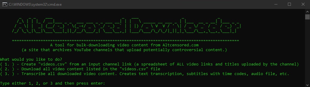 AltCensored.com Bulk Video Downloader