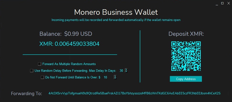 Monero Business Wallet